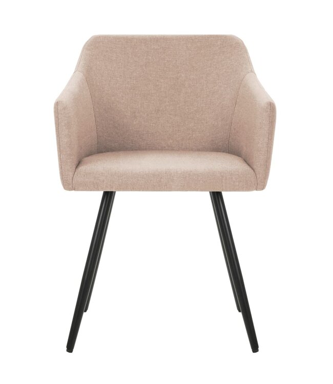 Eetkamerstoelen 4 st stof taupe