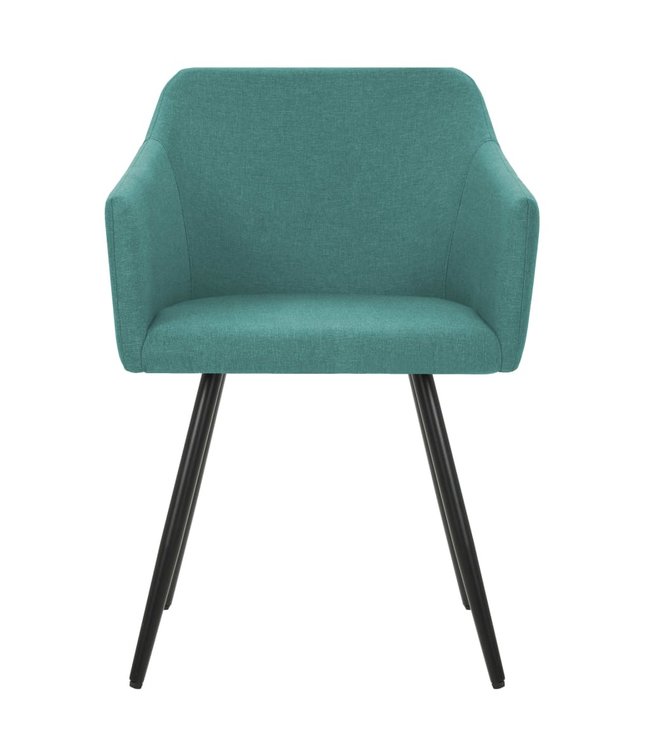 Eetkamerstoelen 4 st stof groen