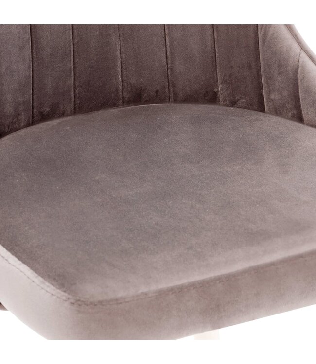 Eetkamerstoelen 6 st fluweel roze