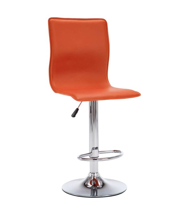 Barkrukken 2 st kunstleer oranje