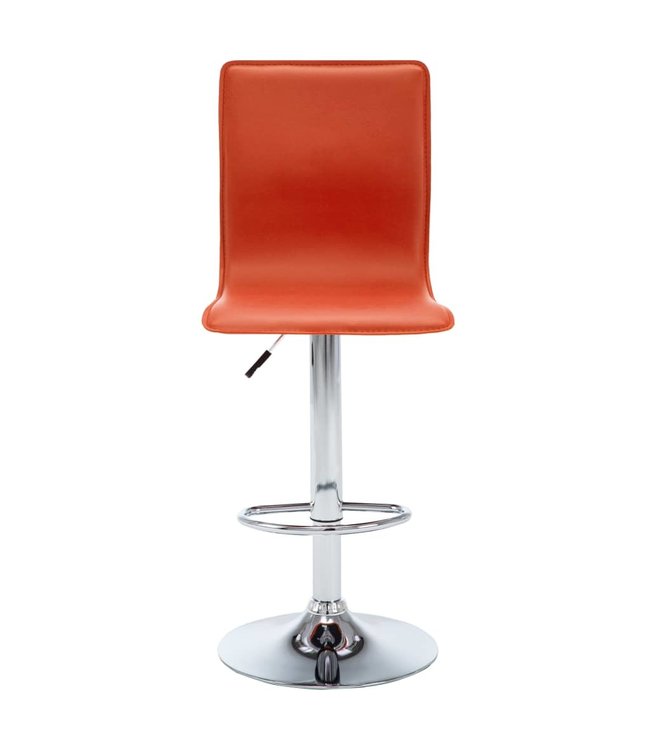 Barkrukken 2 st kunstleer oranje