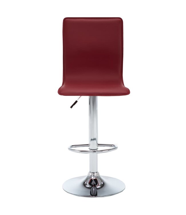 Barkrukken 2 st kunstleer rood