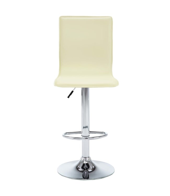 Barkrukken 2 st kunstleer crème