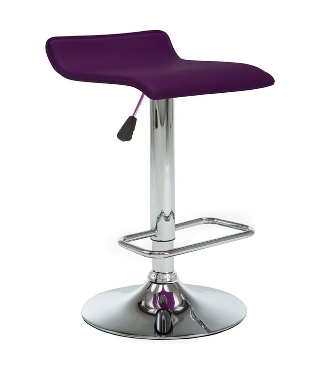 Barkrukken 2 st kunstleer paars