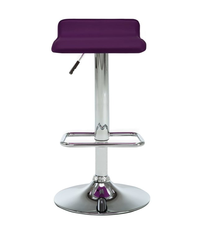 Barkrukken 2 st kunstleer paars