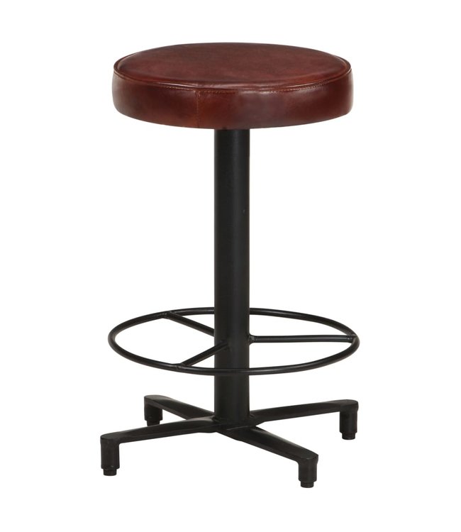 Barkrukken 2 st 52 cm echt leer