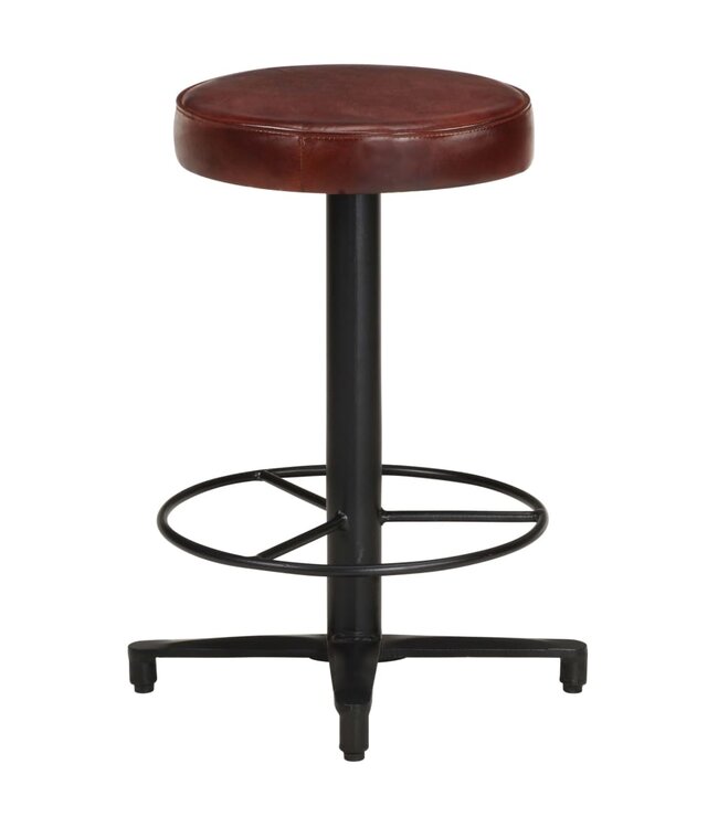 Barkrukken 2 st 52 cm echt leer