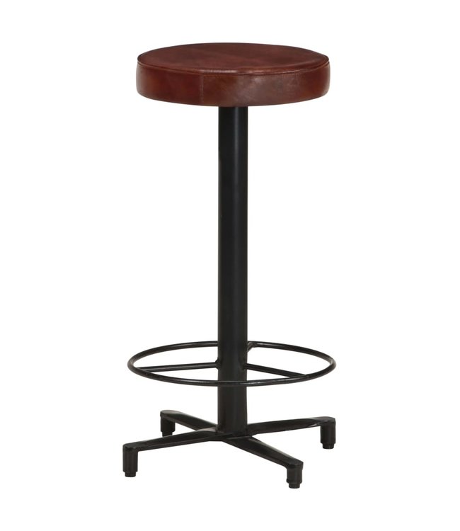 Barkrukken 2 st 66 cm echt leer