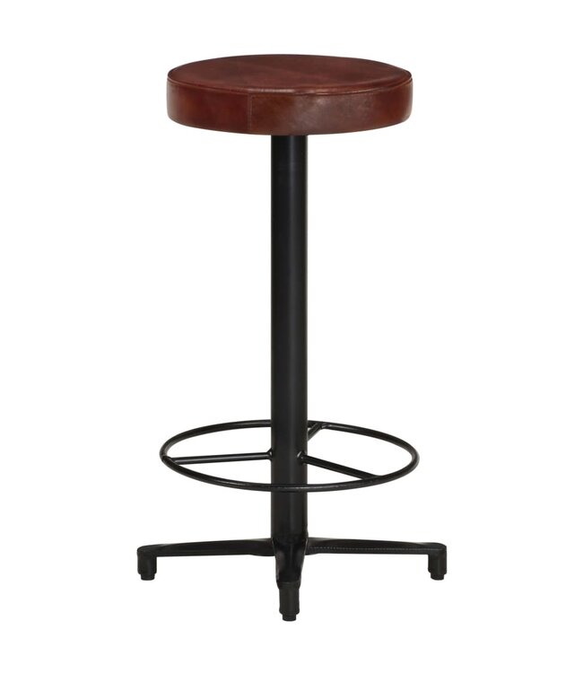 Barkrukken 2 st 66 cm echt leer