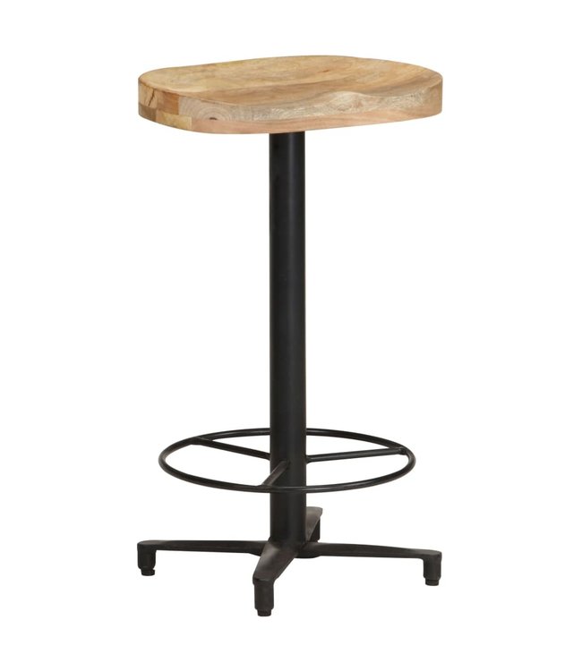 Barkrukken 2 st 66 cm massief mangohout