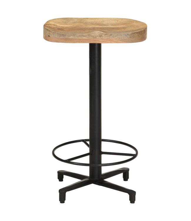 Barkrukken 2 st 66 cm massief mangohout