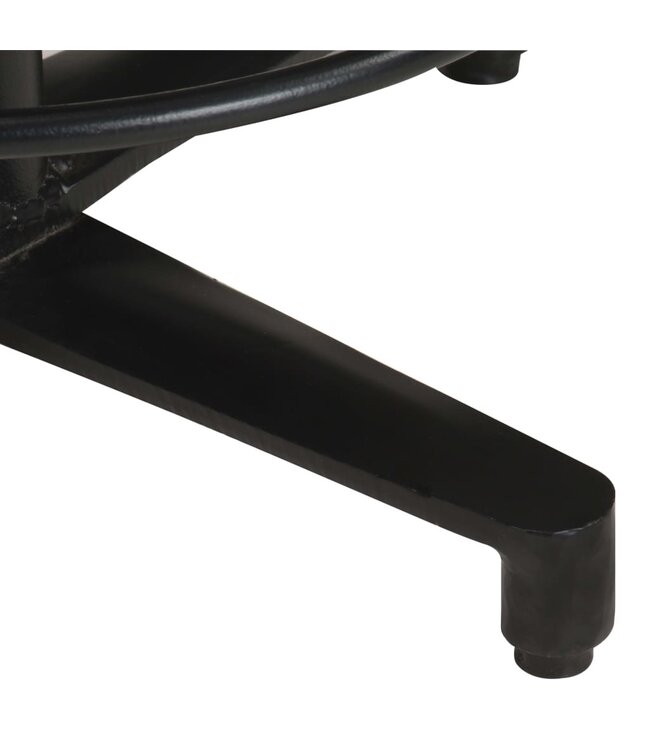 Barkrukken 2 st 76 cm massief mangohout