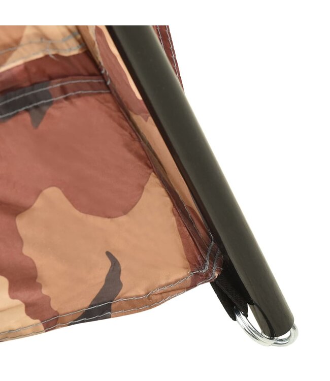 Zwembadtent 590x520x250 cm stof camouflage