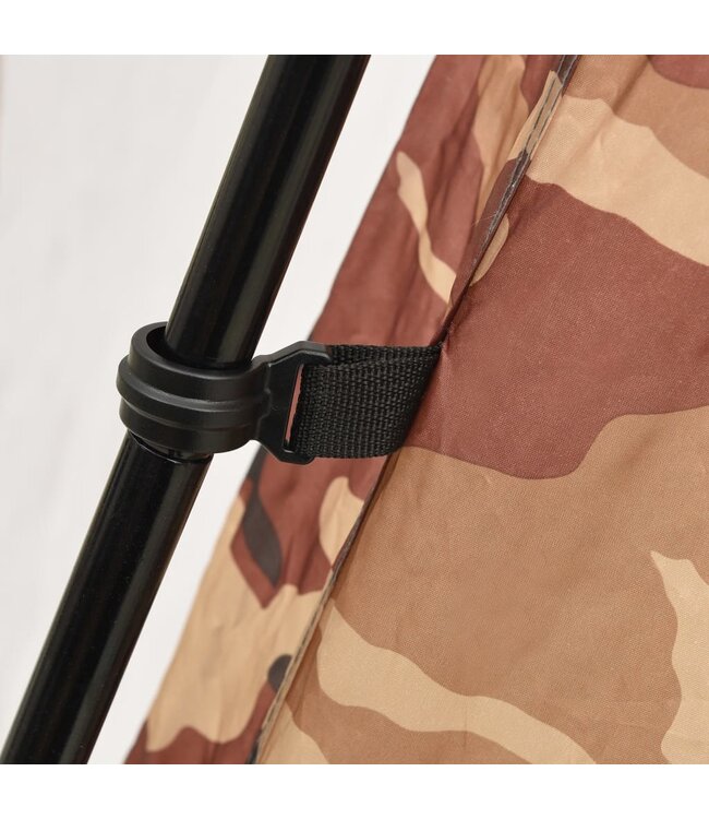 Zwembadtent 590x520x250 cm stof camouflage