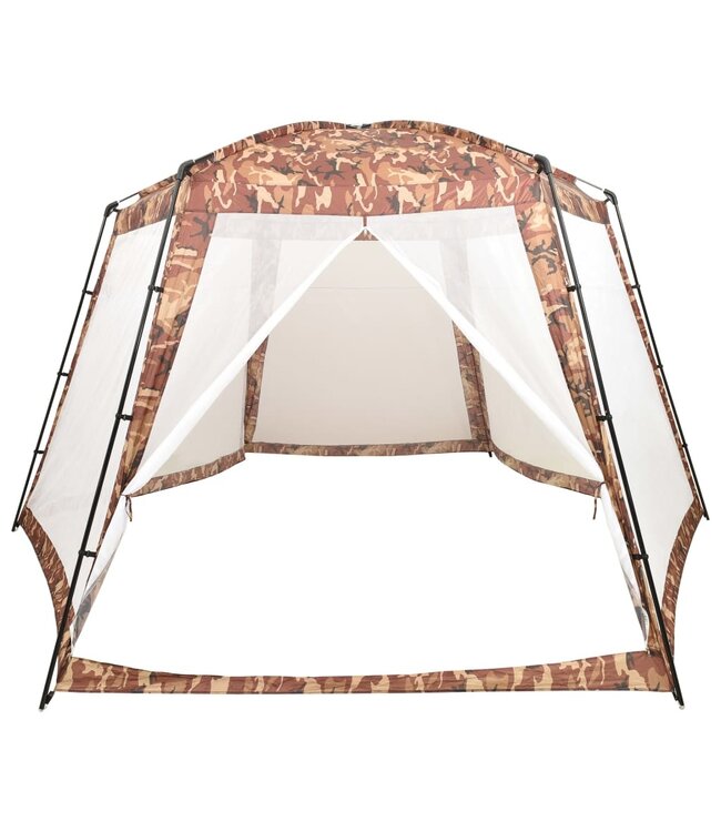 Zwembadtent 500x433x250 cm stof camouflage