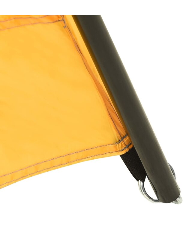Zwembadtent 590x520x250 cm stof geel