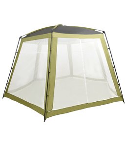 Zwembadtent 500x433x250 cm stof groen