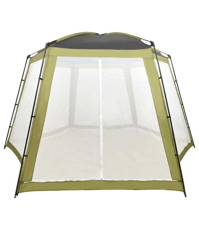Zwembadtent 500x433x250 cm stof groen