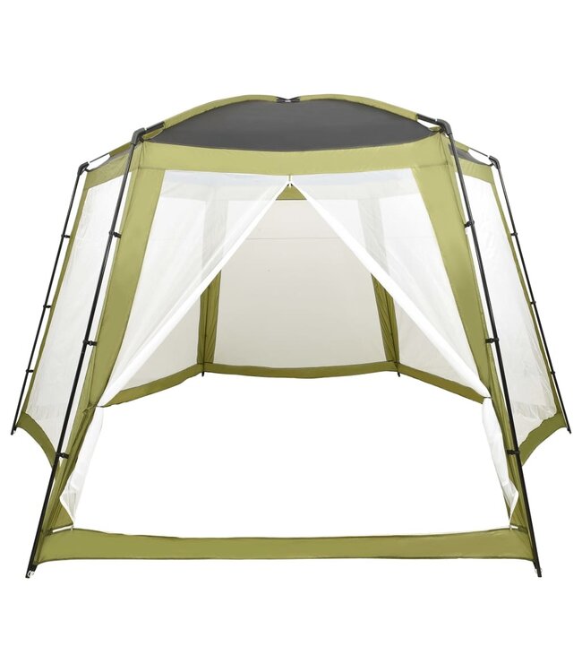 Zwembadtent 500x433x250 cm stof groen