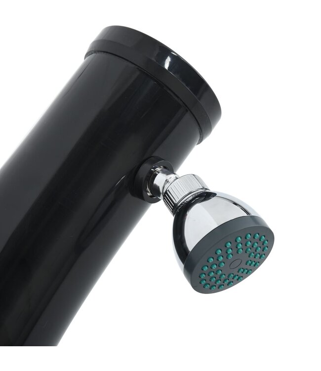 Solardouche 20 L 214 cm zwart