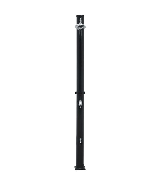 Solardouche 20 L 220 cm zwart