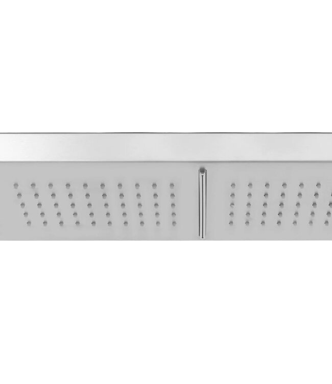 Buitendouche met dubbele jets roestvrij staal