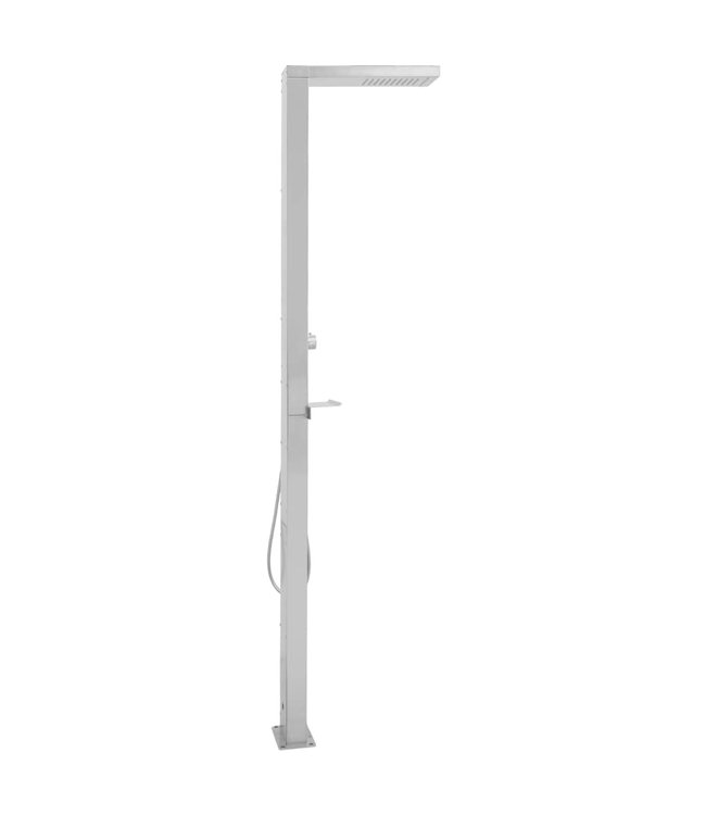 Buitendouche vierkant roestvrij staal