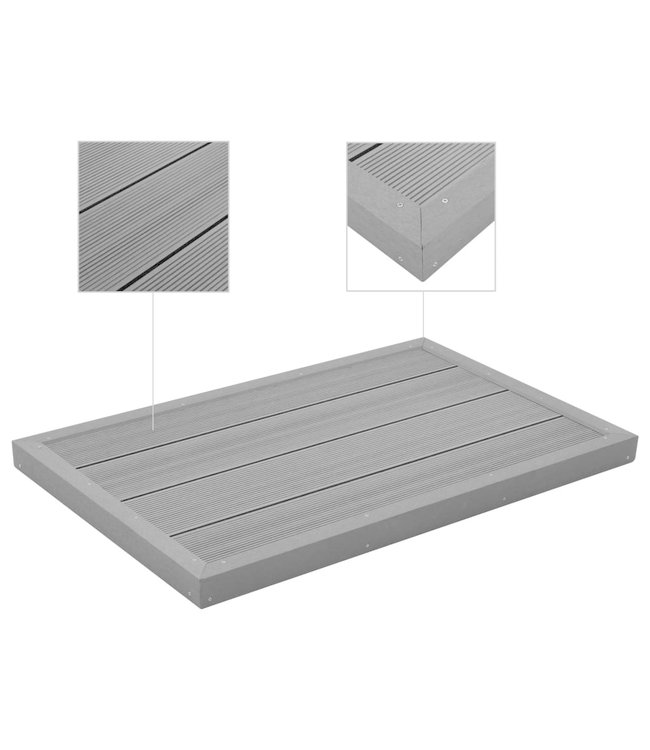 Vloerelement voor solardouche of zwembadladder HKC
