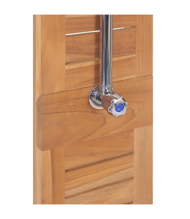 Buitendouche 70x75x204 cm massief teakhout