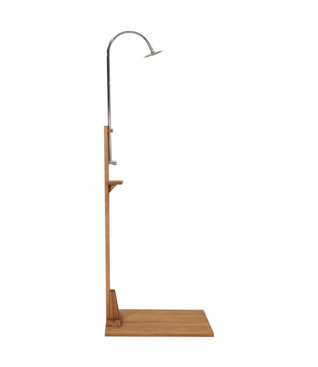 Buitendouche 75x75x210 cm massief teakhout