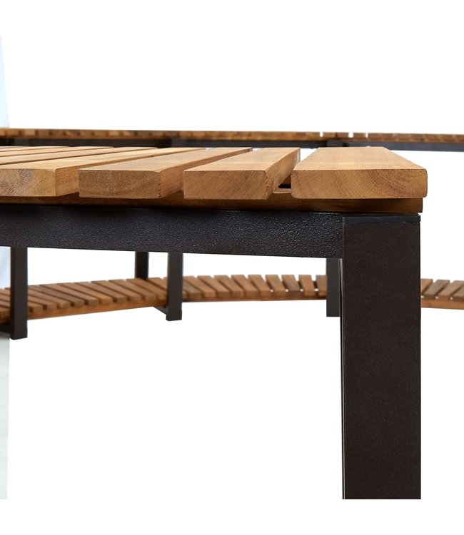 Spa-ombouw 273x53 cm massief acaciahout