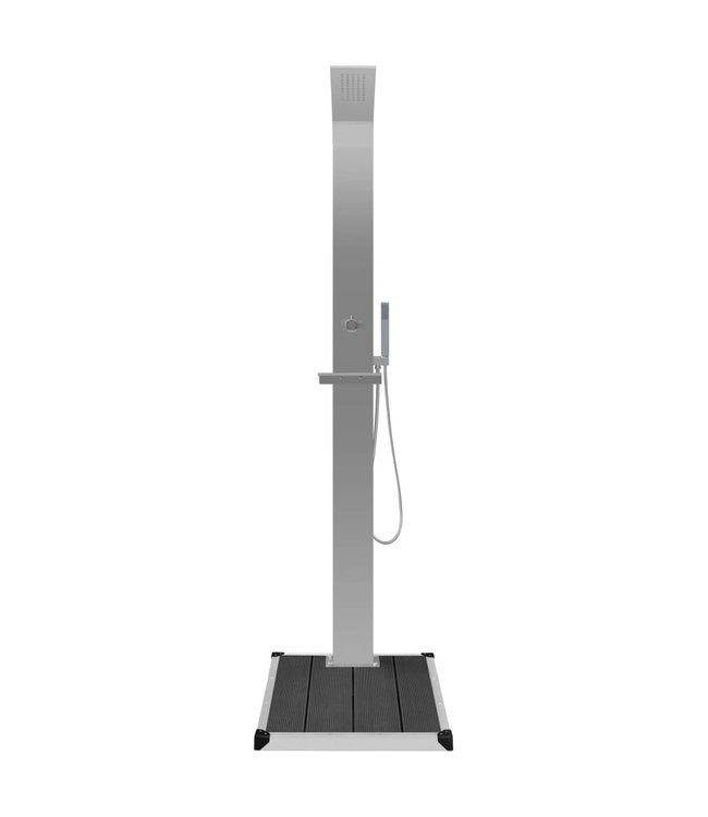 Buitendouche met bak HKC roestvrij staal