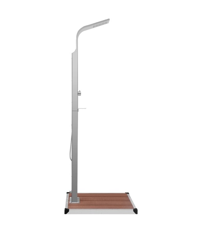 Buitendouche met bak HKC roestvrij staal