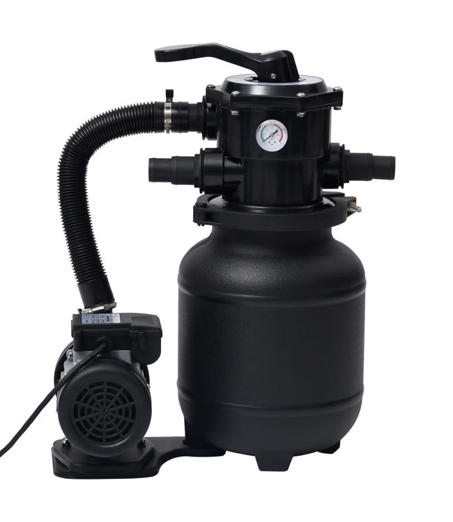 Zwembad zandfilterpomp met 7-positie ventiel 18 L