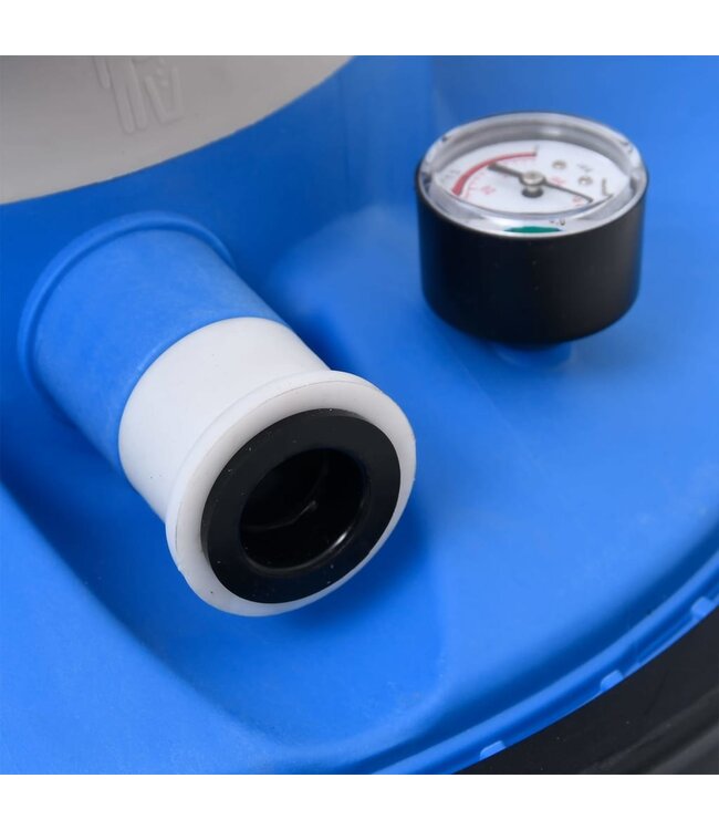 Zandfilterpomp 200 W 25 L 385x620x432 mm blauw en zwart