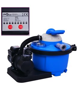 Zandfilterpomp met timer 450 W 25 L