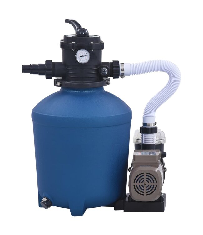 vidaXL Zandfilterpomp met timer 530 W 10980 L/u