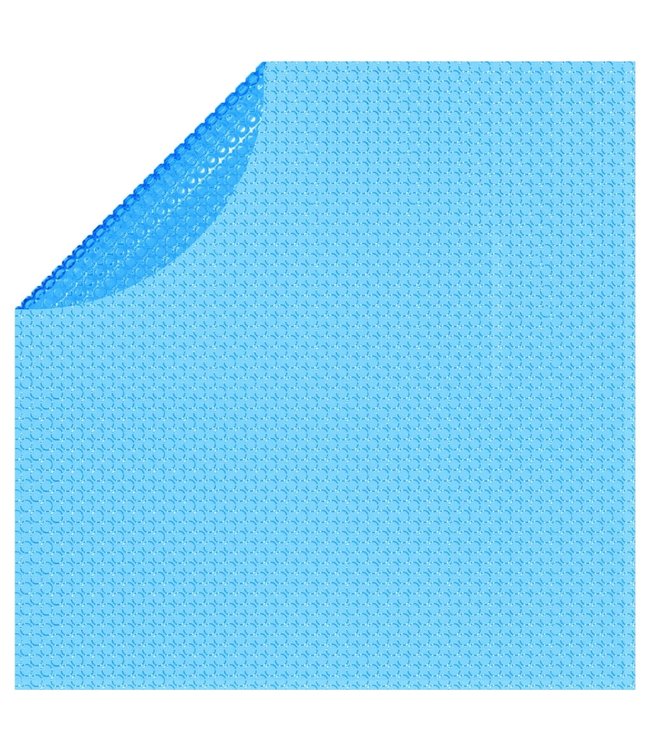 Solar zwembadfolie drijvend rond 455 cm PE blauw