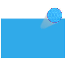 Zwembadzeil rechthoekig 260 x 160 cm PE blauw