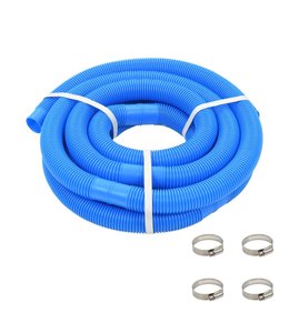 Zwembadslang met klemmen 38 mm 6 m blauw