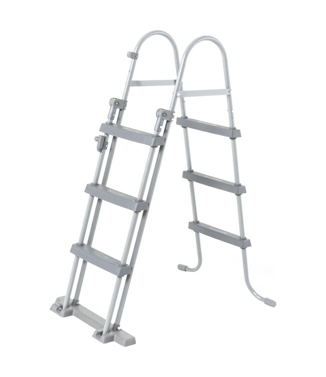 Splasher pool met ladder en pomp 350x90 cm wit