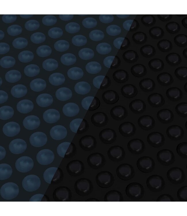Zwembadfolie solar drijvend 600x400 cm PE zwart en blauw