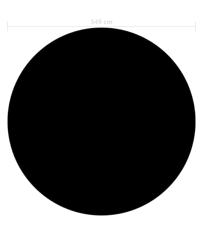 Zwembadhoes 549 cm PE zwart