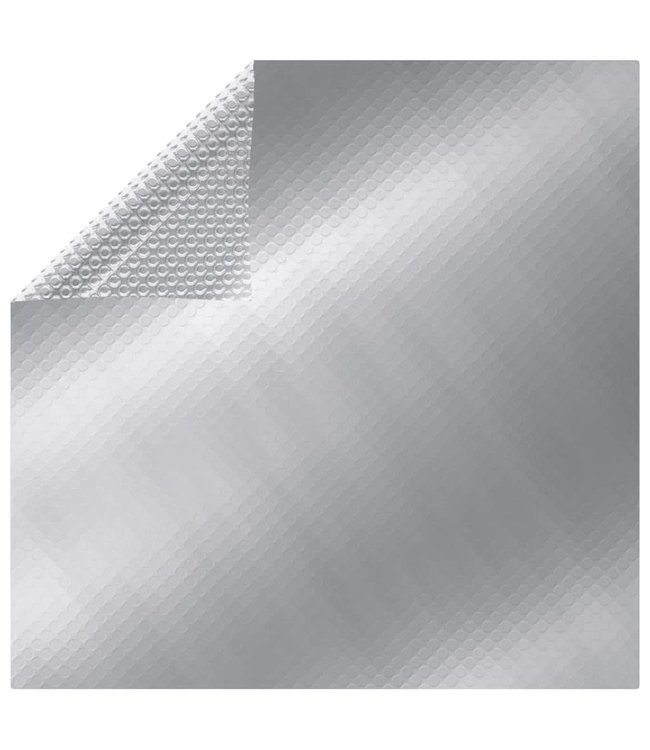 Zwembadhoes 488x244 cm PE zilverkleurig