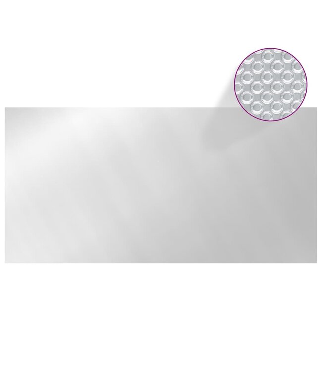 Zwembadhoes 400x200 cm PE zilverkleurig