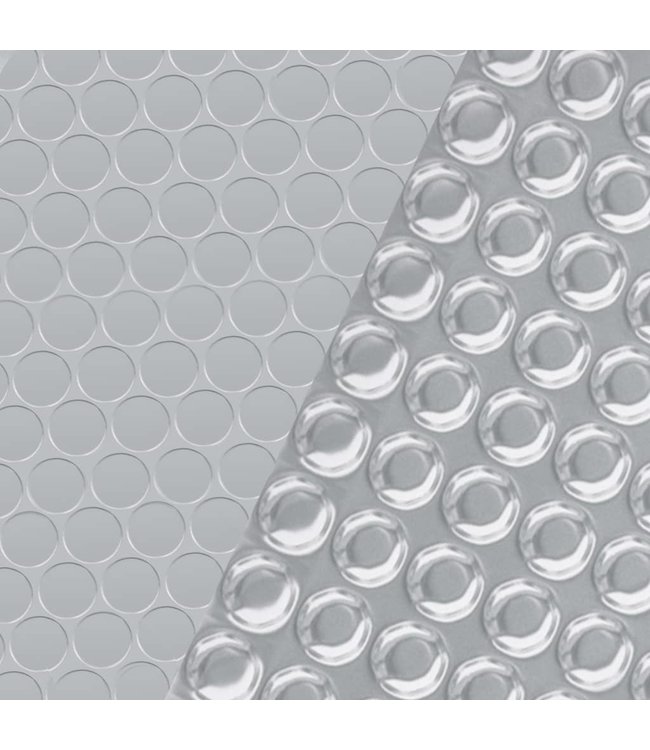 Zwembadhoes 549x274 cm PE zilverkleurig
