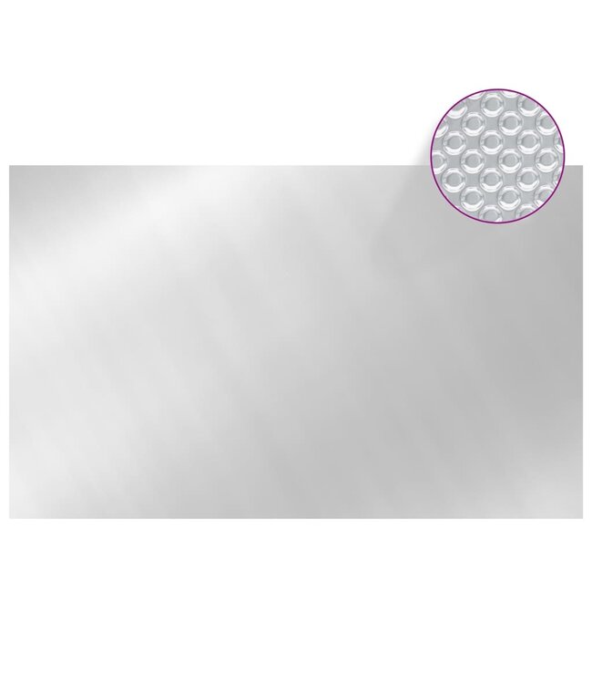 Zwembadhoes 260x160 cm PE zilverkleurig