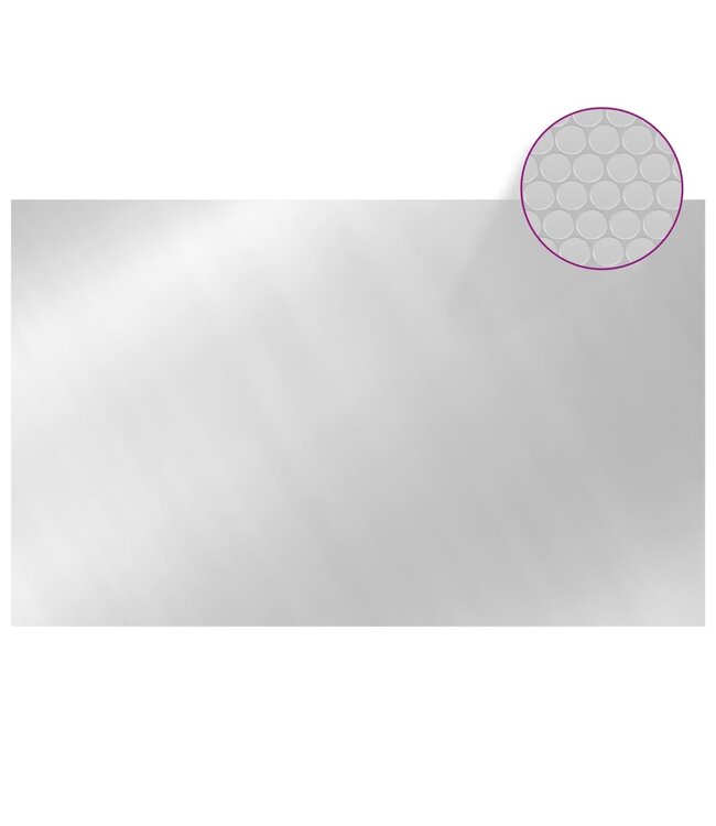Zwembadhoes 260x160 cm PE zilverkleurig
