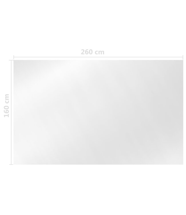 Zwembadhoes 260x160 cm PE zilverkleurig