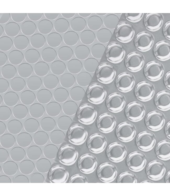 Zwembadfolie solar drijvend rechthoekig 6x4 m PE zilverkleurig